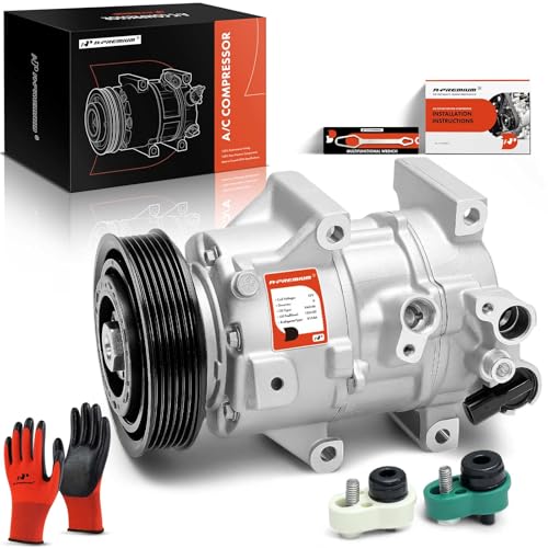 A-Premium Air Conditioner AC Compressor with Clutch Compatible with Hyundai Sonata 2.0L 2.4L 2015-2017, GAS - Image 1