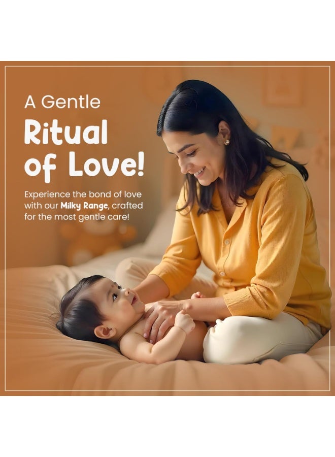 Mother Sparsh Milky Soft Baby Face Cream | Daily Moisturizing Face Cream for Babies With Coconut Oil, Milk Protein & Vitamin B5 | Non Sticky Baby Cream Prevents Dryness- (50g) - Image 4