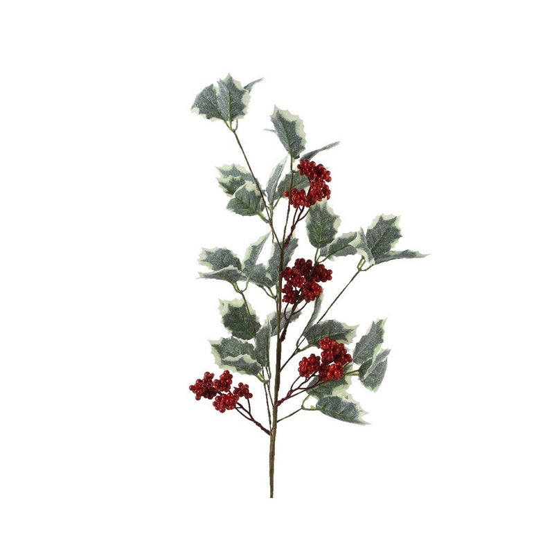 Kaemingk Spray – Polyester Glitter Foam Berries, Christmas Holiday Decoration, Festive Xmas Floral & Greenery Accent, Sparkling Seasonal Home Décor