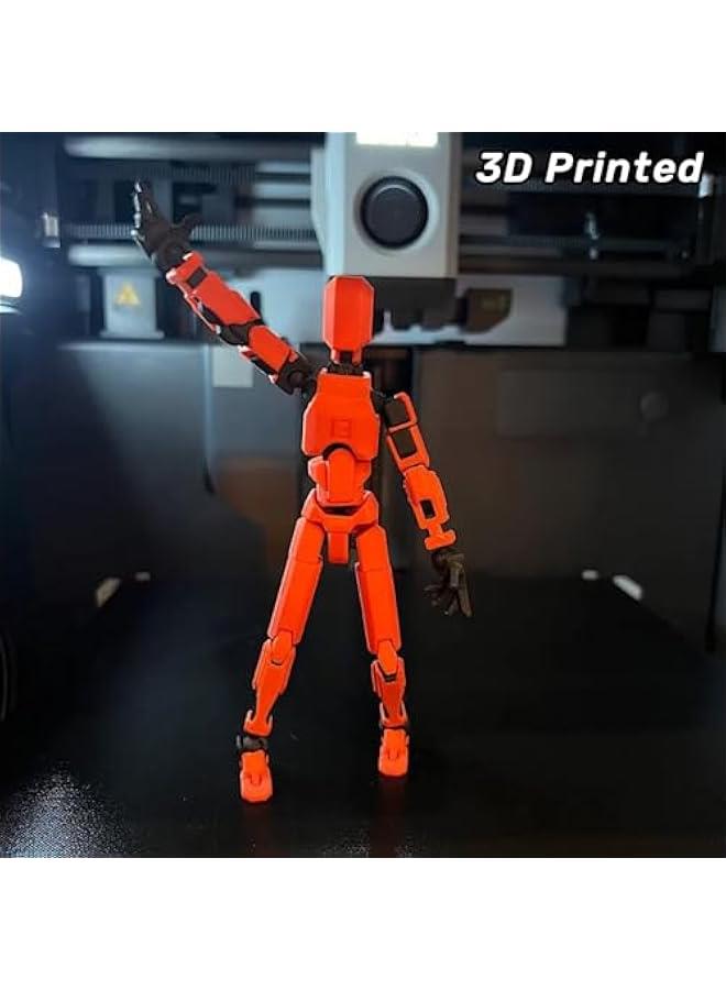 تمثال عمل مجمع T13 مع قاعدة، تمثال 3D مطبوع تافه 13 مجمع، روبوت مفصل بالكامل، تمثال عمل سهل 13، ملحقات متضمنة، حركة توقيف، هدية - Image 4