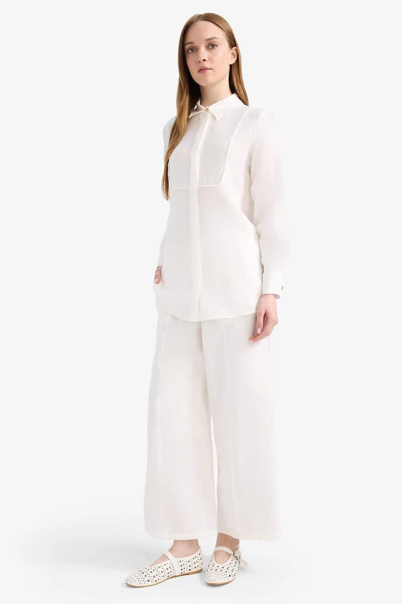 DeFacto Flexible Waist Basic Modal Trousers