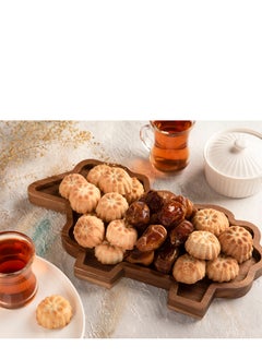 HILALFUL Acacia Wooden Serving Tray - Lamb Shape | Kitchenware | Serveware | Trays for Decoration | Kitchen Decoration | Trays for Eid, Ramadan, Eid Al Adha Décor & Other Celebrations | Tray Organizer