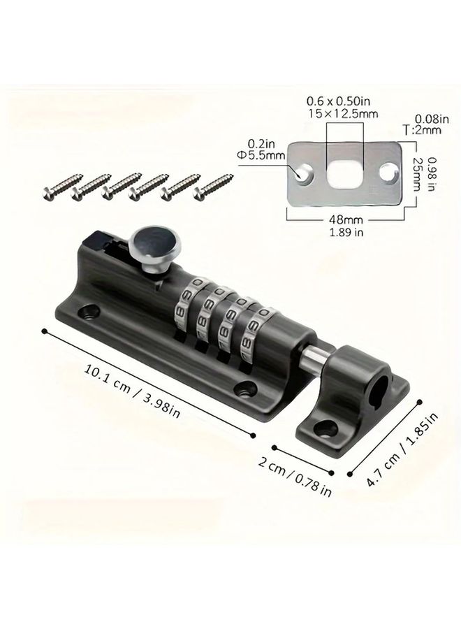 Heavy Duty Zinc Alloy Smart Door Lock With Keyless Entry System Waterproof Rustproof Anti Theft Security Easy Installation For Front Back Doors Silvery Finish Compatible With Deadbolts Mortise Locks Durable Cylinder For Enhanced Home Security - Image 3