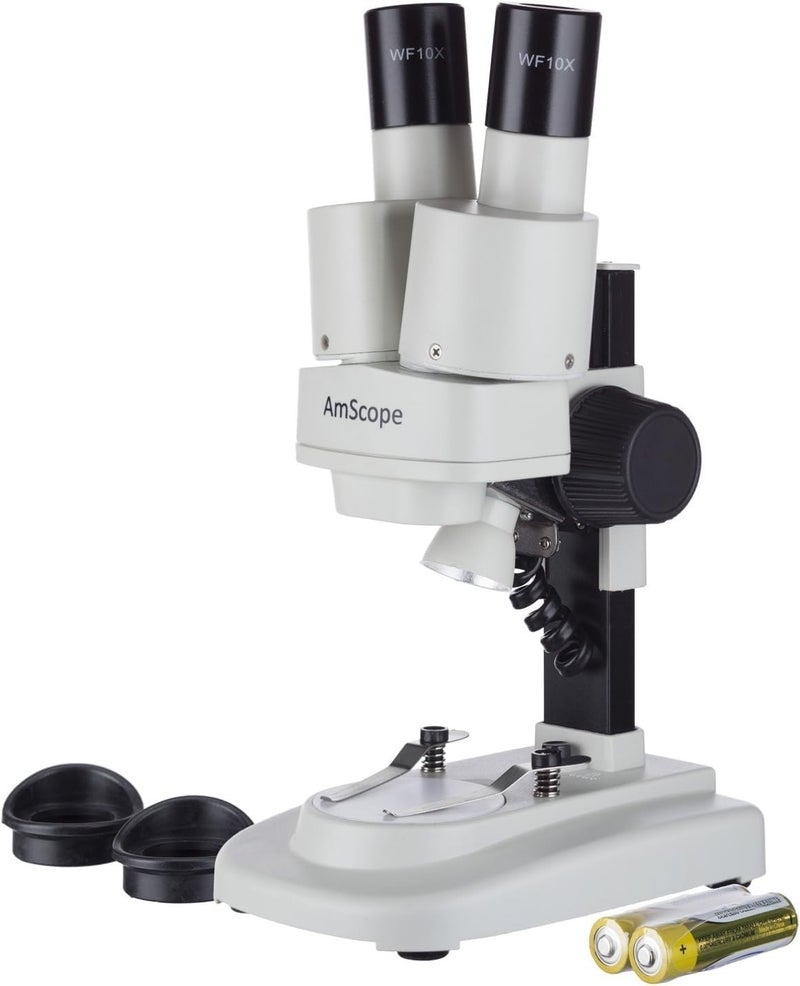 AmScope Kids SE100ZZ-LED Portable LED Stereo Microscope with 20X and 50X Magnifications - Image 1