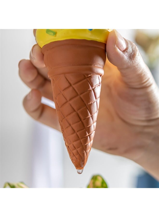 Generic 4Pcs Shaped Plant Watering Globes Plant Self-Watering Stakes Plant Waterer Devices Watering Globes Self-Watering Clay Perfect for Vacation Garden Plant Care (Ice Cream)  - Image 3