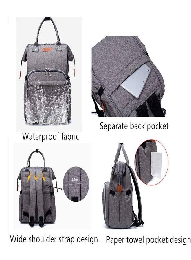 Armbq Diaper Bag Backpack for Baby Boy Girl, Multi-Function Diaper Bag for Baby Care, Waterproof Large Capacity Travel Backpack, Diaper Bags Essentials for Mom, Dad - Image 4