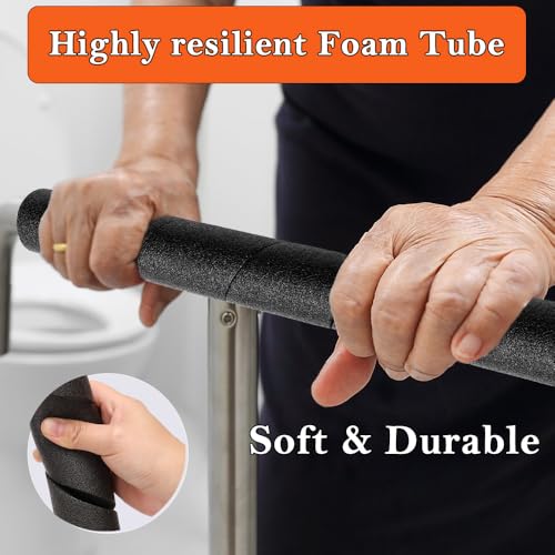 MRPAPA 6 Pack Pipe Insulation Foam Tube - 15.7 Inches Black Pole Wrap Multi-Purpose Soft Foam Tubing for Outdoor Indoor Swimming Pool Handle Water Pipe Cover - Image 4