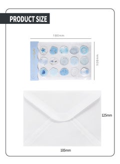 Beirui Envelopes, 15pcs Translucent Paper Envelopes and 15pcs sealing stickers, Kraft Envelopes, 125mm x 185mm Envelopes, for Invitation Postcard Envelopes, Wedding Birthday Party Greeting Card Envelopes  - Image 3