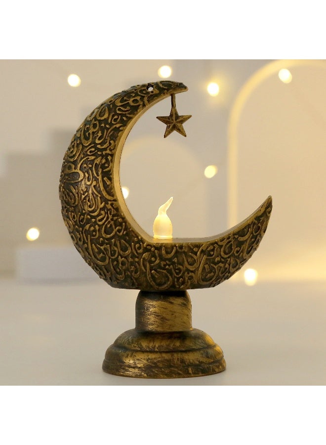 Ramadan Mubarak Flameless LED Candles Lights Candle Star Moon Lamp LED  Ramadan Night Light for Home Table Party  Ramadan Tabletop Decorations - Image 1