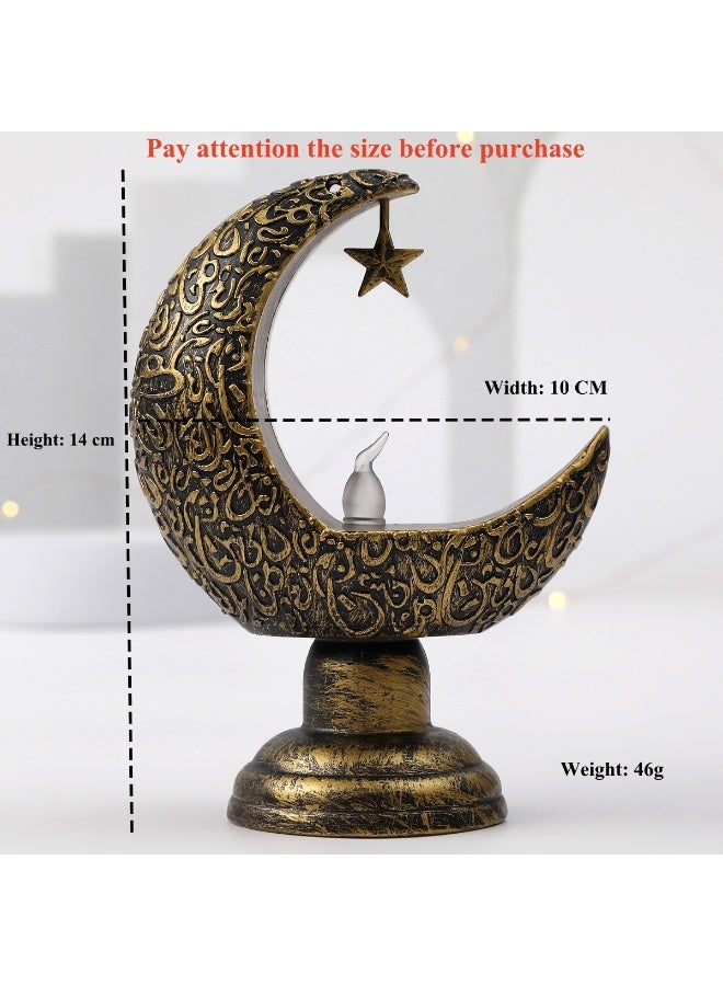 Ramadan Mubarak Flameless LED Candles Lights Candle Star Moon Lamp LED  Ramadan Night Light for Home Table Party  Ramadan Tabletop Decorations - Image 2