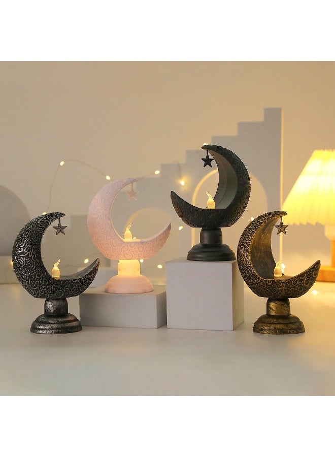 Ramadan Mubarak Flameless LED Candles Lights Candle Star Moon Lamp LED  Ramadan Night Light for Home Table Party  Ramadan Tabletop Decorations - Image 3