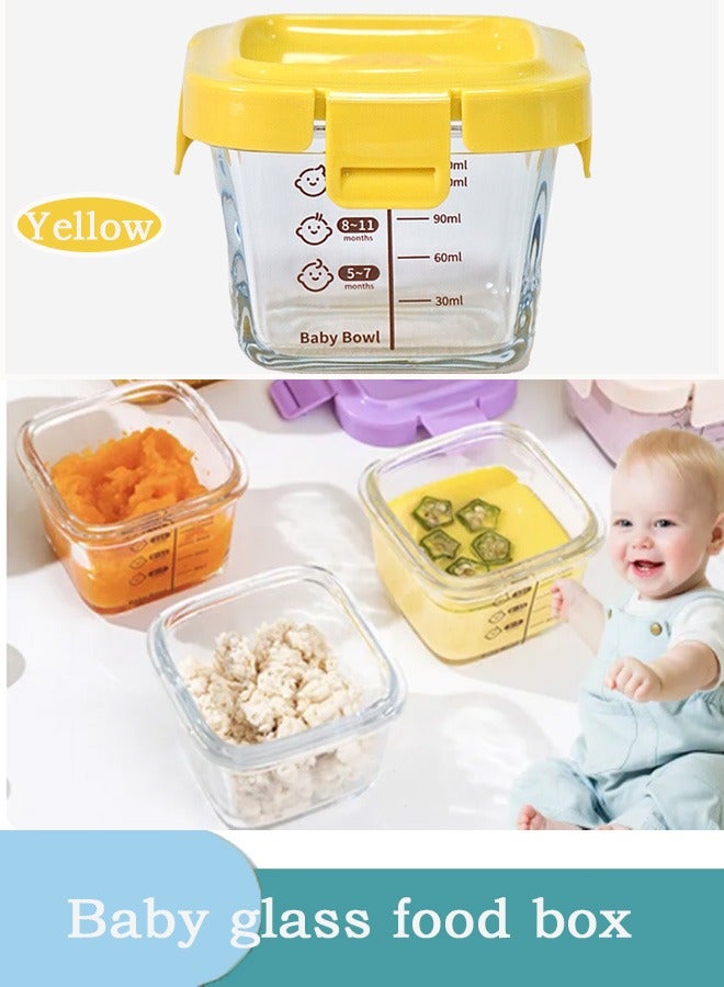 Jourvent Food Supplement Box ( Snack, Reusable Small Containers, Breast Milk, Fridge, Freezer, Microwave & Dishwasher Safe, Essential Must Have for Infants . Baby Food Containers, Reusable Infant Food Storage Jars, Small Snack Container with Lids for Infant & Babies, Microwave & Dishwasher Friendly  - Image 1