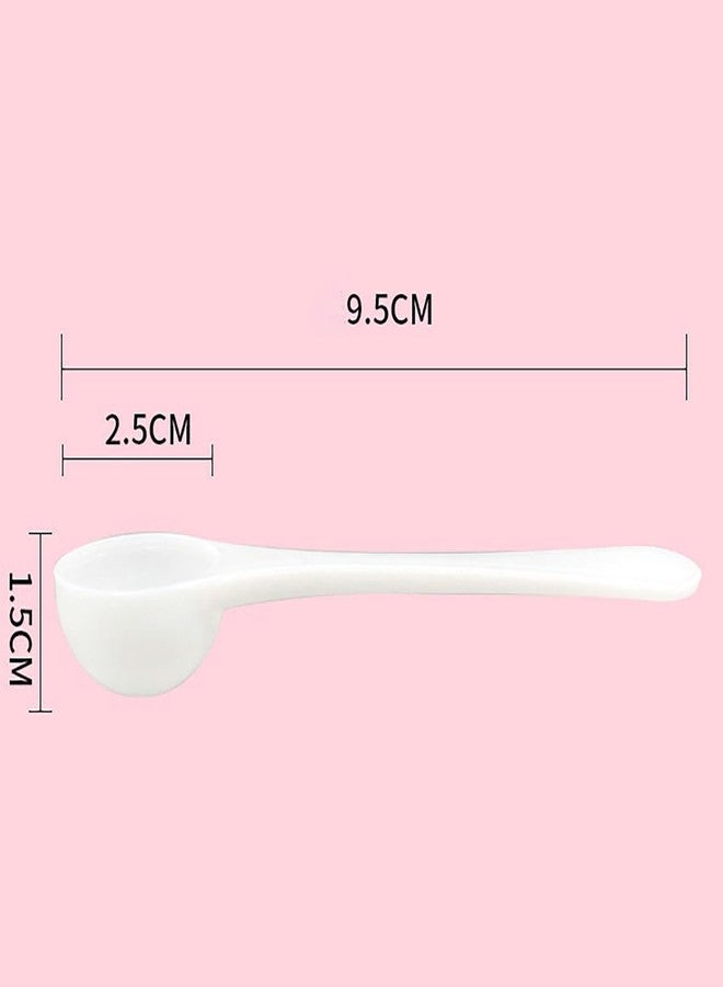 BFLCTTBD 5 Pcs 4ml/2g Measuring Spoon Scoop White Teaspoons Tablespoon Plastic Measurement Spoons For Protein Micro Powder Dry Ingredient - Image 2