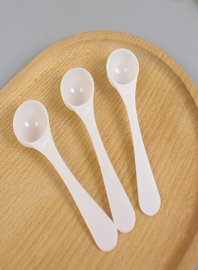 BFLCTTBD 5 Pcs 4ml/2g Measuring Spoon Scoop White Teaspoons Tablespoon Plastic Measurement Spoons For Protein Micro Powder Dry Ingredient - Image 5