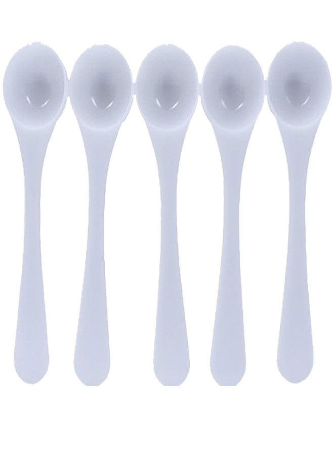 BFLCTTBD 5 Pcs 4ml/2g Measuring Spoon Scoop White Teaspoons Tablespoon Plastic Measurement Spoons For Protein Micro Powder Dry Ingredient - Image 1