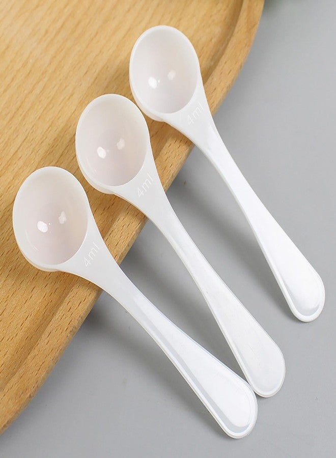 BFLCTTBD 5 Pcs 4ml/2g Measuring Spoon Scoop White Teaspoons Tablespoon Plastic Measurement Spoons For Protein Micro Powder Dry Ingredient - Image 4