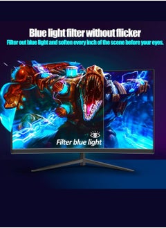 HILUKE 32-Inch Curved Gaming Monitor WQHD 2560 x 1440 165Hz Curved 2800R -1ms(OD), HDR, 300nits, sRGB 99%,  FreeSync Black  - Image 2