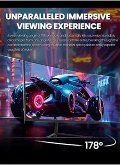HILUKE 32-Inch Curved Gaming Monitor WQHD 2560 x 1440 165Hz Curved 2800R -1ms(OD), HDR, 300nits, sRGB 99%,  FreeSync Black  - Image 5