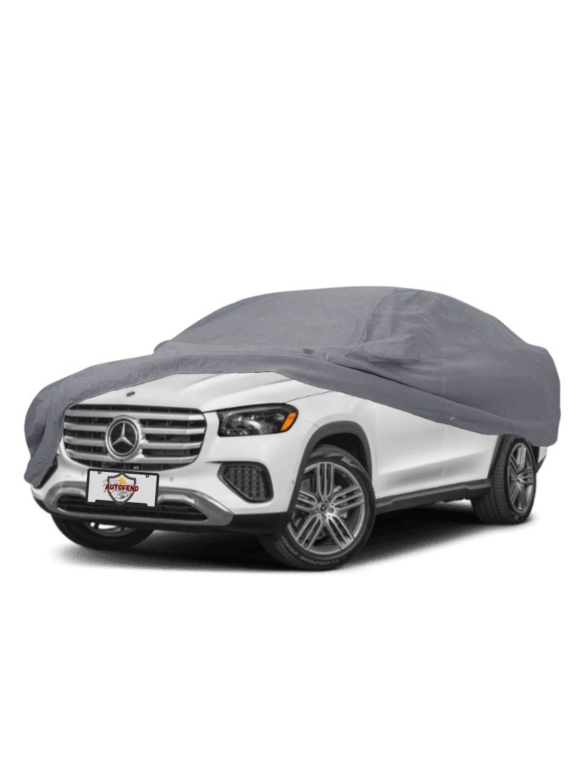 Zipporah All Weather Premium Lightweight 6-Layers Protective Car Cover 210T Compatible for 2020-2025 Mercedes Benz GLS with Left Driver Side Door Zipper, Security Lock and Mirror Pockets - Image 1