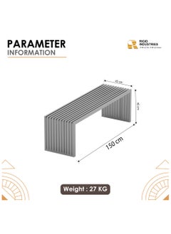 RIGID Stainless Steel Bench  45x150x45cm  - Image 2