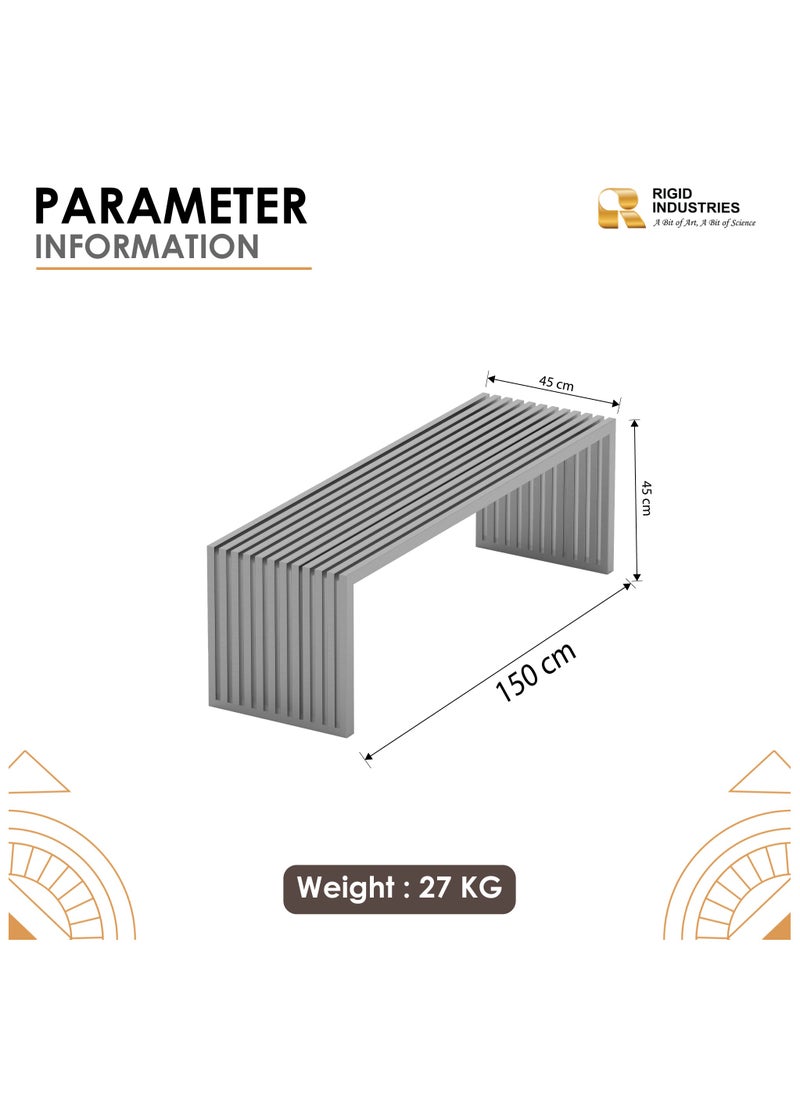 RIGID Stainless Steel Bench  45x150x45cm  - Image 2