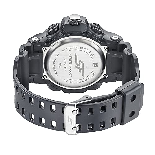 SF Hustler Analog-Digital Grey Round Dial Men's Sport Watch-77117PP01W - Image 4