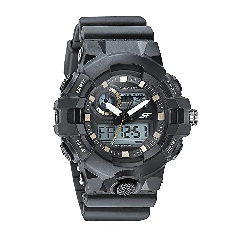 SF Hustler Analog-Digital Grey Round Dial Men's Sport Watch-77117PP01W - Image 1