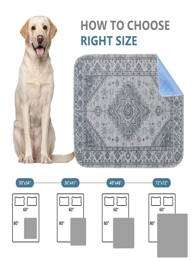 Qeils Washable Pee Pads, Reusable Puppy Pads Super Absorbent Leakproof Dog Training Pads, Non-Slip Wee Wee Pads for Crate, Floor, Potty Pads Feeding Mat Dog Pee 2 Pack 18"x24" - Image 5