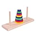 KINGOU Wooden Colorful TenStorey Tower of Hanoi Logic Puzzle Brain Teaser Intellectual Toy - Image 2