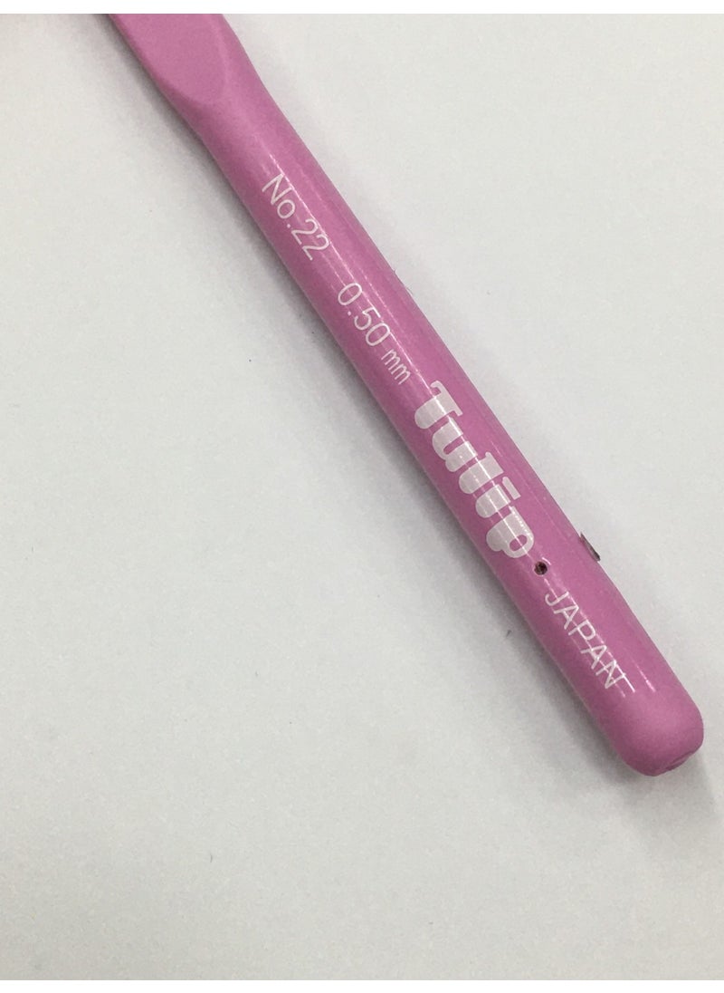 Tulip Lace Crochet Hook with Silicone Handle Size 22  - Image 4