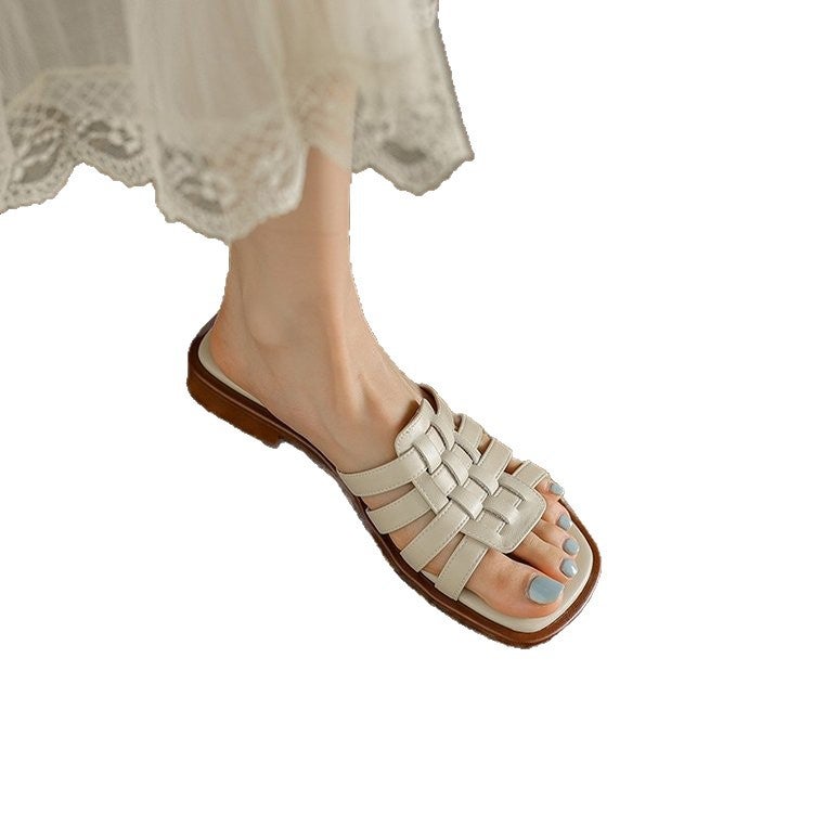 صنادل رومانية كاجوال مسطحة للنساء - Image 5