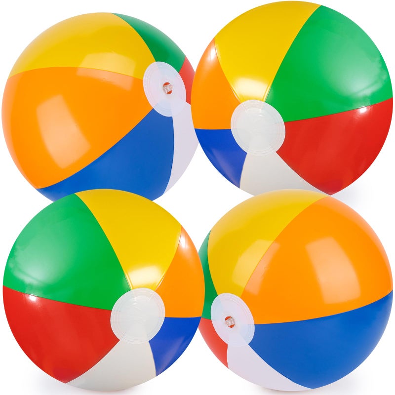 3 otters Small Beach Balls Bulk 12 Inflatable Swimming Pool Toys for Summer Water Games Classic Rainbow Beach Balls for Kids Birthday Party Supplies Favors Luau Decorations