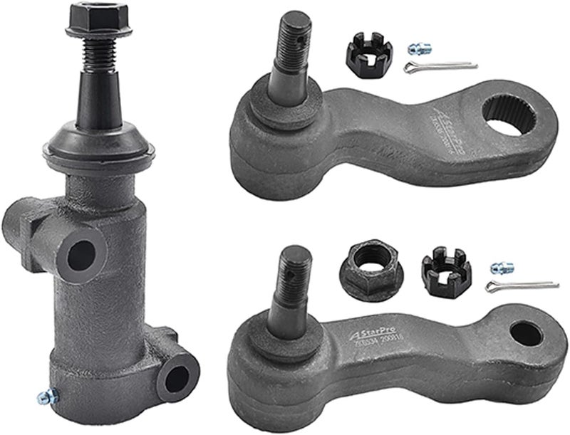 ASTARPRO Idler Arm and 4-Groove Pitman Arm Steering Idler Arm Bracket Assembly - 3pc Set Suspension Kits - Image 1