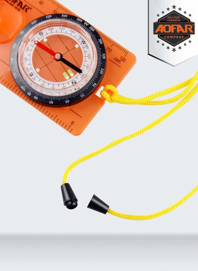 AOFAR Orienteering Compass AF-5C for Hiking, Boy Scout Compass for Kids - Professional Field Compass for Map Reading,Navigation and Survival Lightweight - Mini Camping Compass - Image 5