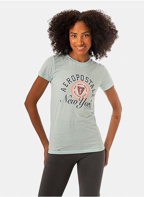 AEROPOSTALE BOROUGHS CREST APPLIQUÉ GRAPHIC TEE