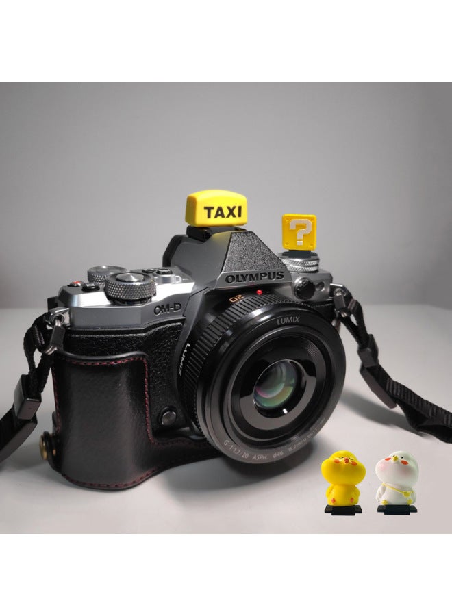 Taxi Hot Boot Cover Slr Camera For Canon Sony A7m3 Micro Single Fuji Xt Nikon Decorative Accessories Creative-Color:Question Number - Image 3