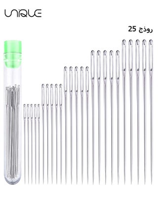 Large Eye Needles, 25 Pcs Large Eye Stitching Needles for Hand Sewing With 5 Different Sizes With Clear Storage Tube Stainless Steel Needles for Handicrafts, Sewn Needles - pzsku/ZC018045FF2172057D830Z/45/_/1696646434/7269b1c0-d7e6-47c1-971b-4f54bdde8f67