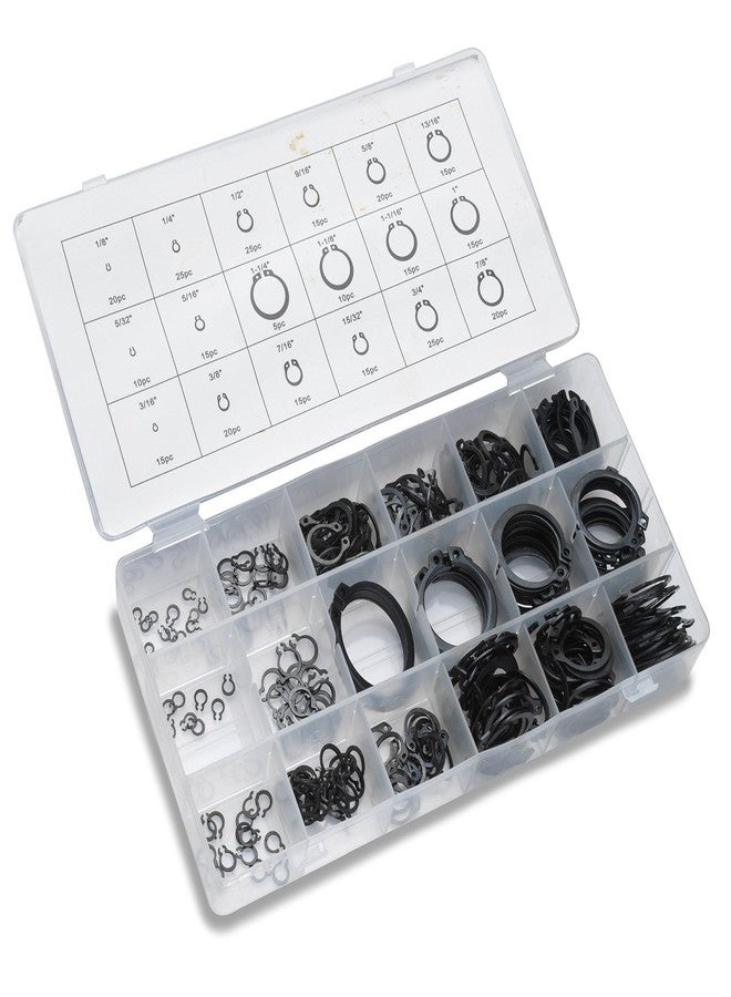 VECTOR J&R Quality Tools 300-Piece Snap Ring Shop Assortment - 18 Sizes - Image 2
