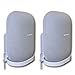 Mount Genie Mount Genie Affordable Essentials Wall Mount Hanger Stand for Nest Audio (White, 2-Pack): Screw and Screwless Install - Image 2