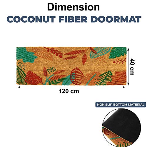 HOKIPO Natural Coconut Coir Rectangular Big Mat With Pvc Backing, Red, Large 40X120Cm (Gmt-R-In305) - Image 4