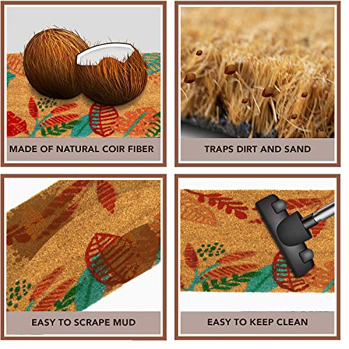HOKIPO Natural Coconut Coir Rectangular Big Mat With Pvc Backing, Red, Large 40X120Cm (Gmt-R-In305) - Image 3