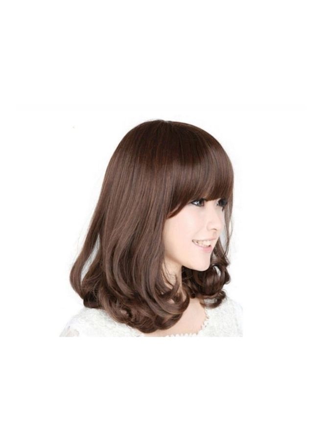 NIBEMINENT Wigs For Woman Short Hair Pear Head Wig Brown - Image 2