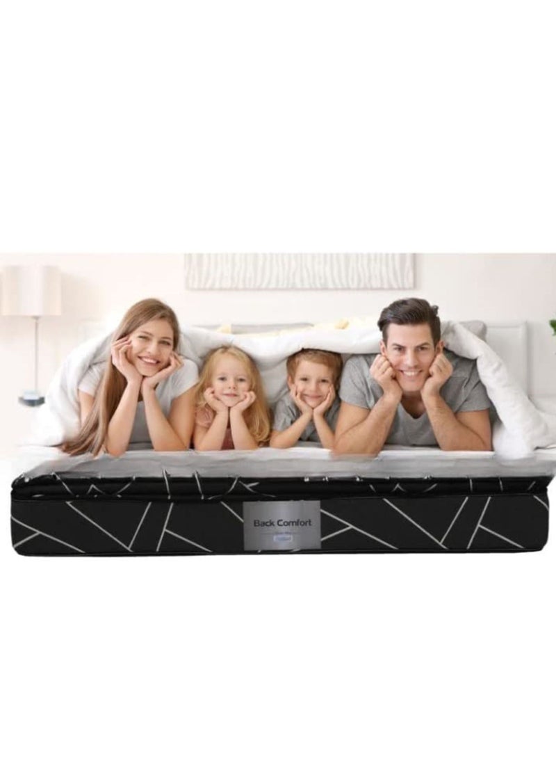 Galaxy Design Back Comfort Pocket Spring Mattress Pillow Top Mattress Black Color Size (L x W x H) 190 x 180 x 30cm Model-GDF1918-2 Year Warranty - Image 5