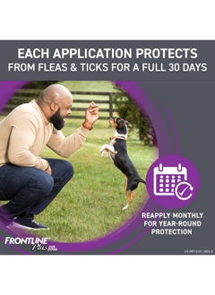 Frontline Plus Flea And Tick Treatment For XLarge Dogs Up To 89 To 132 Lbs. 3 Treatments  - Image 4