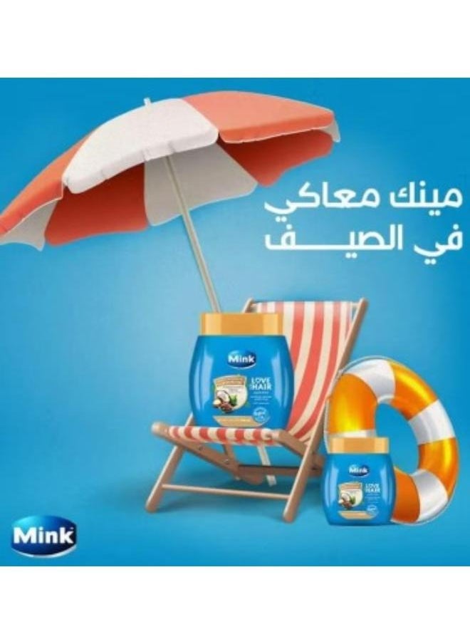 Mink - Mink Love Your Hair Conditioning Cream with Coconut Macadamia Oils and Cocoa Butter 400ml - Image 1
