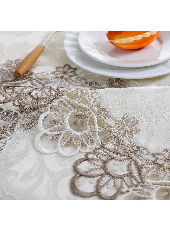 Bluejw European Style Light Luxury Tablecloth Source Factory Satin Jacquard Household Dining Tablecloth Waterproof Coffee Table Tablecloth High-grade Tablecloth - Image 4