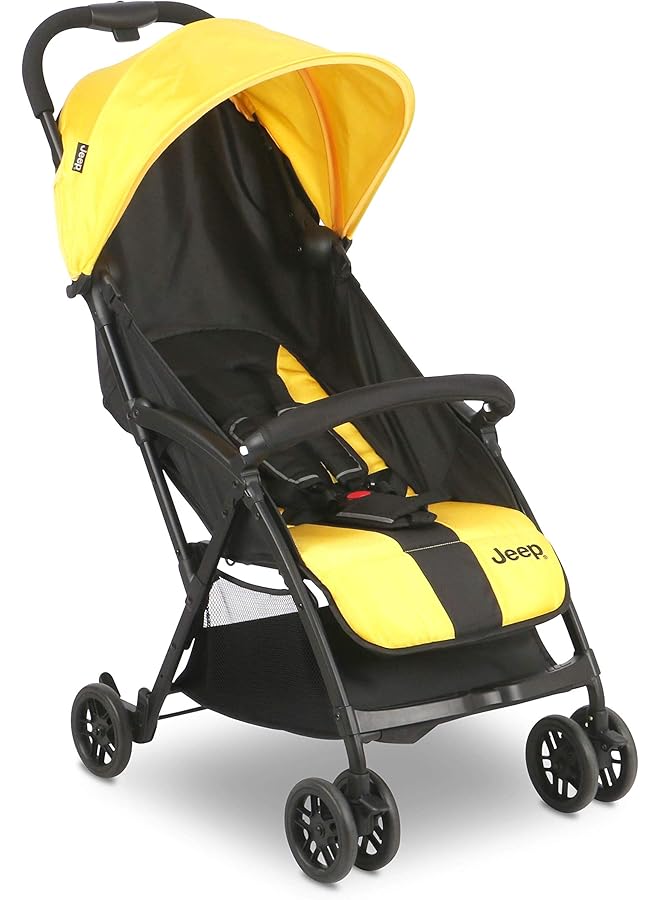 Delta CHILDREN Jeep Compact Air Stroller Yellow - Image 1