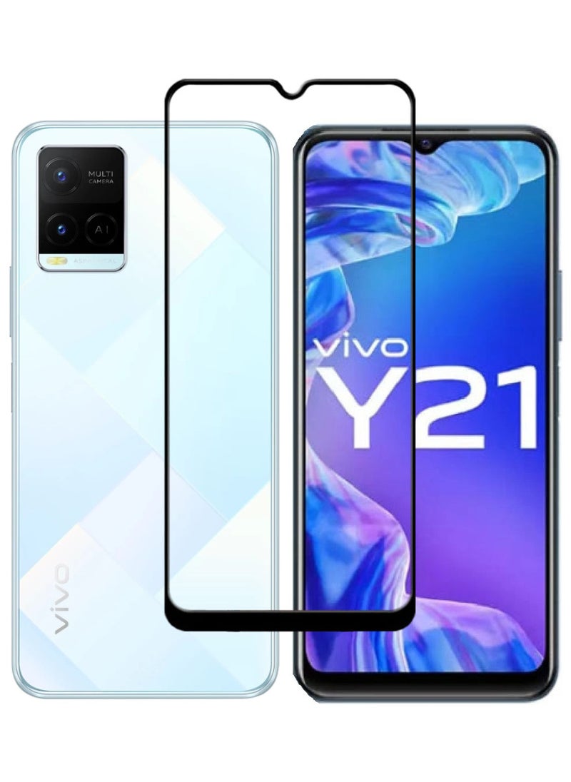 ACLIX Antistatic ESD Dustproof Premium Quality High Definition Tempered Glass Screen Protector Designed For vivo Y21 - Image 1