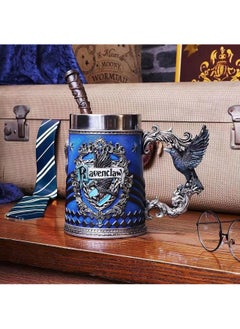 Arabest Cross-border new Harry Potter large capacity stainless steel mug 3D three-dimensional carving retro personalized beer mug Harry Potter beer glass (Blue Eagle) Harry Potter beer glass (Blue Eagle) 