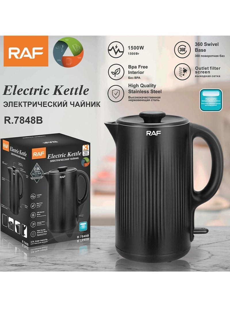 آر إيه أف غلاية منزلية من الفولاذ المقاوم للصدأ مع إيقاف تشغيل تلقائي بسعة 2.0 لتر - Image 2